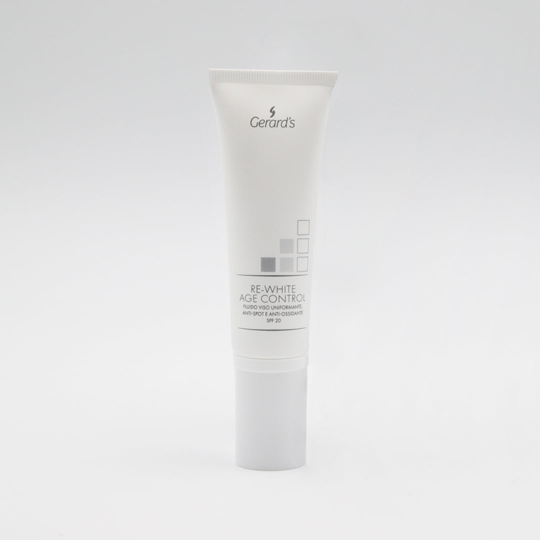 RE-WHITE AGE CONTROL UNIFYING, ANTI-SPOT AND ANTI-OXIDISING FACE LOTION - SPF 20