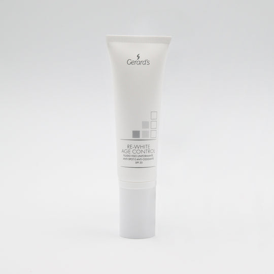RE-WHITE AGE CONTROL FLUIDO VISO UNIFORMANTE, ANTI-SPOT E ANTI-OSSIDANTE - SPF 20