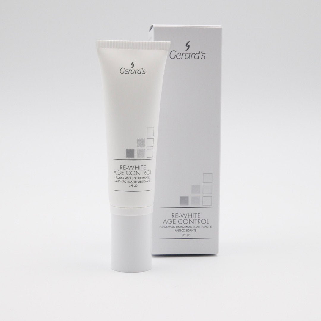 RE-WHITE AGE CONTROL UNIFYING, ANTI-SPOT AND ANTI-OXIDISING FACE LOTION - SPF 20