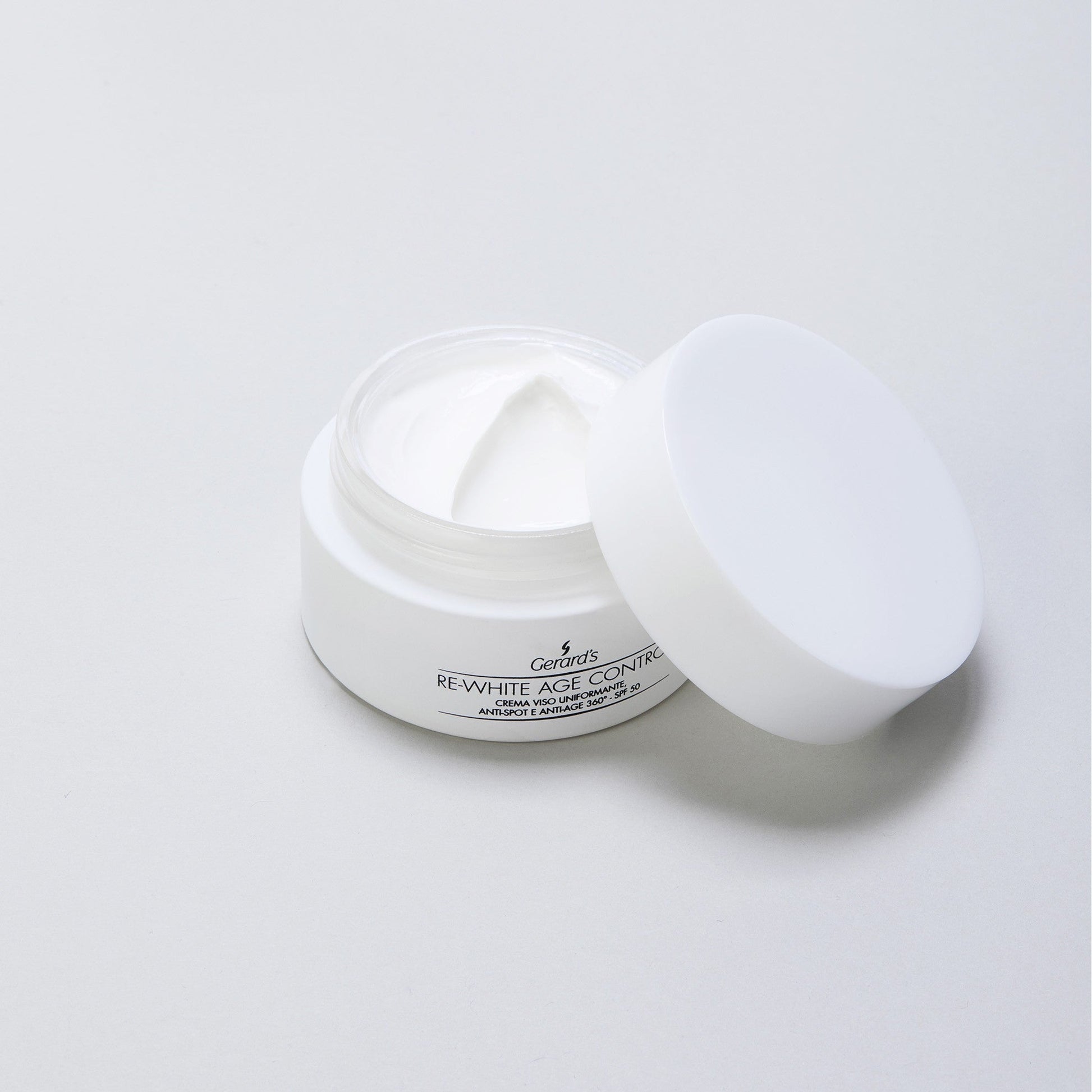 RE-WHITE AGE CONTROL CREMA VISO UNIFORMANTE, ANTI-SPOT E ANTI-AGE 360° - SPF 50 - Gerard's Cosmetic Culture