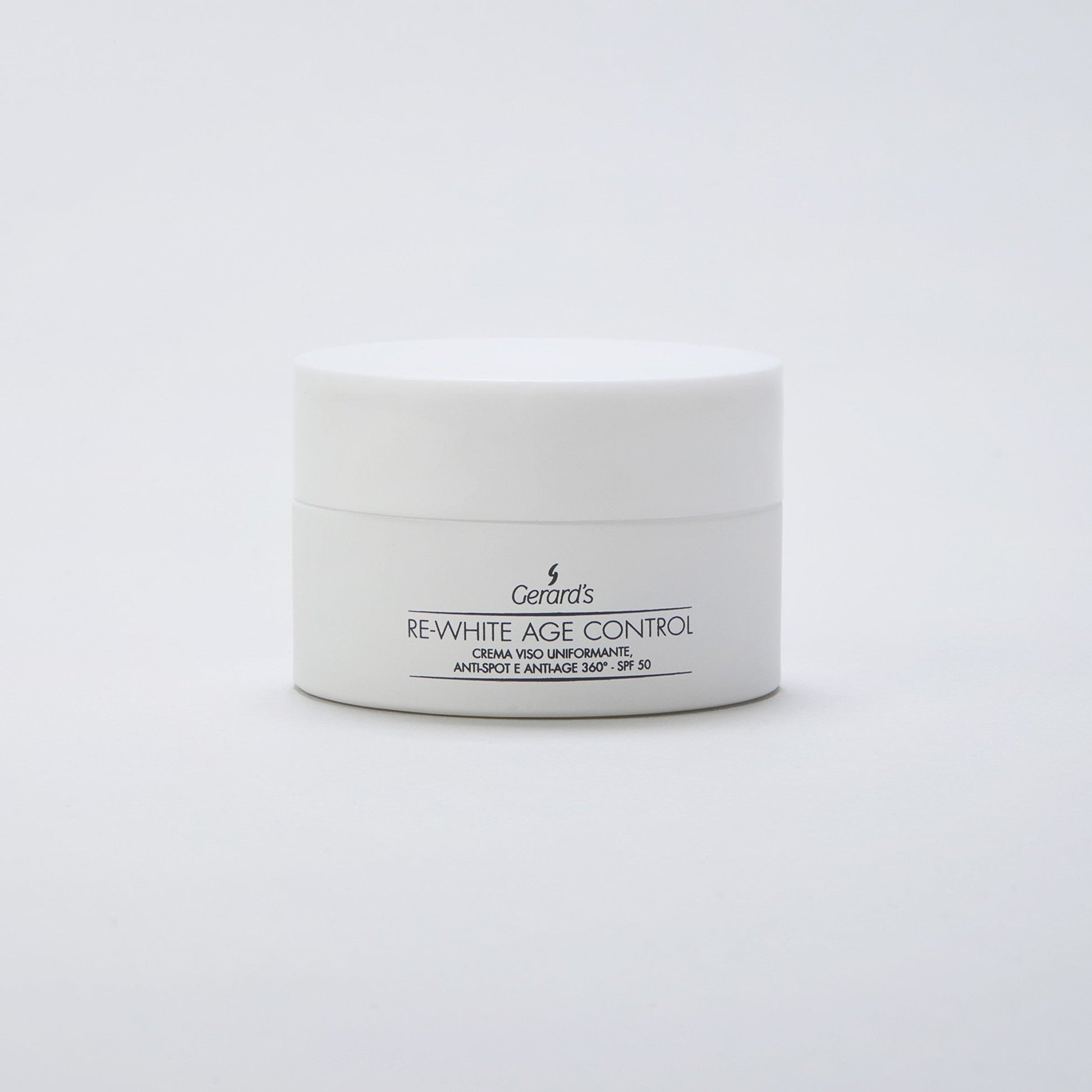 RE-WHITE AGE CONTROL CREMA VISO UNIFORMANTE, ANTI-SPOT E ANTI-AGE 360° - SPF 50 - Gerard's Cosmetic Culture