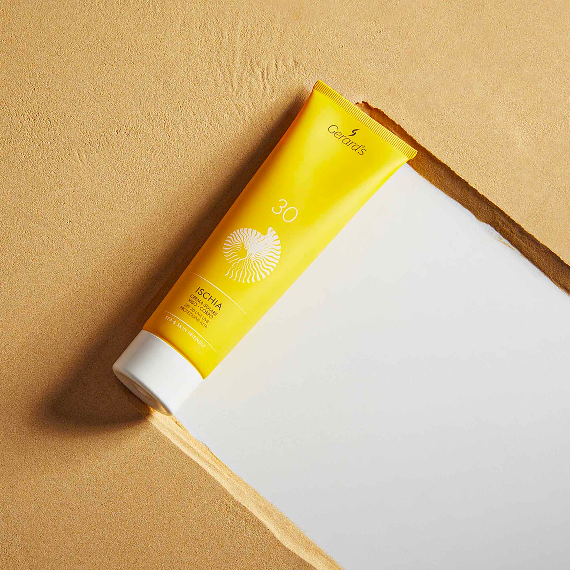 ISCHIA CREMA SOLARE VISO-CORPO SPF 30 UVA UVB - PROTEZIONE MEDIA - Gerard's Cosmetic Culture