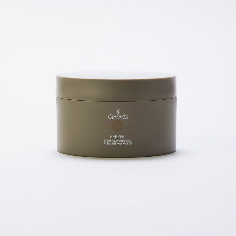 PEPPER SCRUB CORPO AROMATERAPICO AI SALI DEL MAR MORTO PEPPER - Gerard's Cosmetic Culture